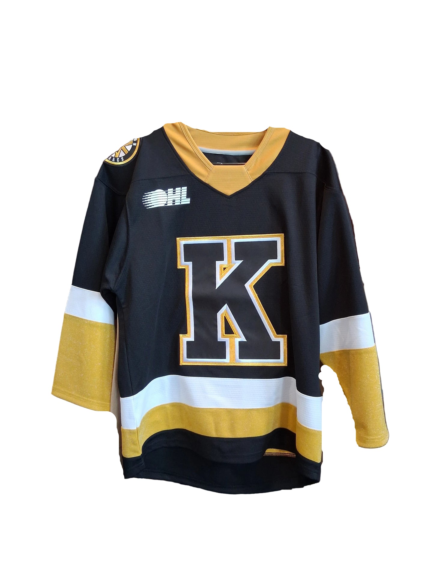 Adult- Gold and Black Kingston Frontenacs Jersey