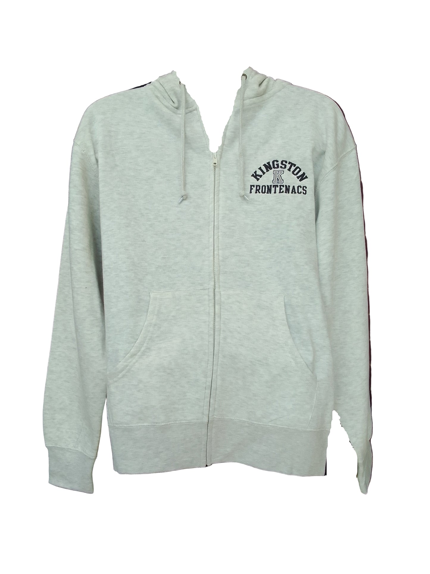 Adult- Oatmeal Kingston Frontenacs Full Zip Hoodie