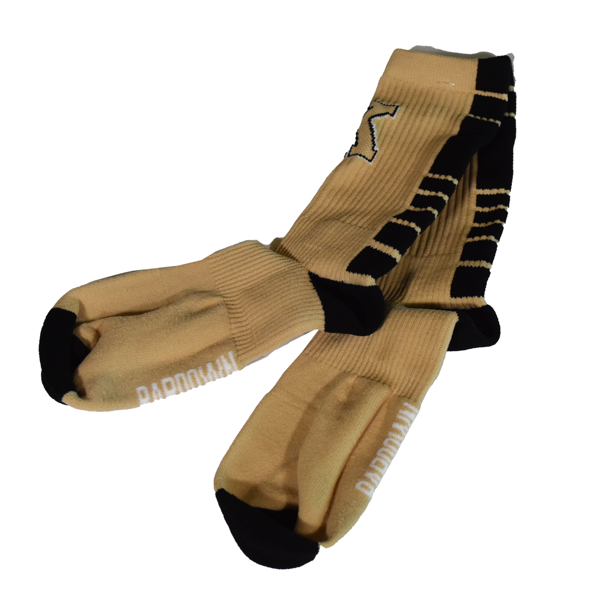 Adult- Black and Gold Bardown Socks