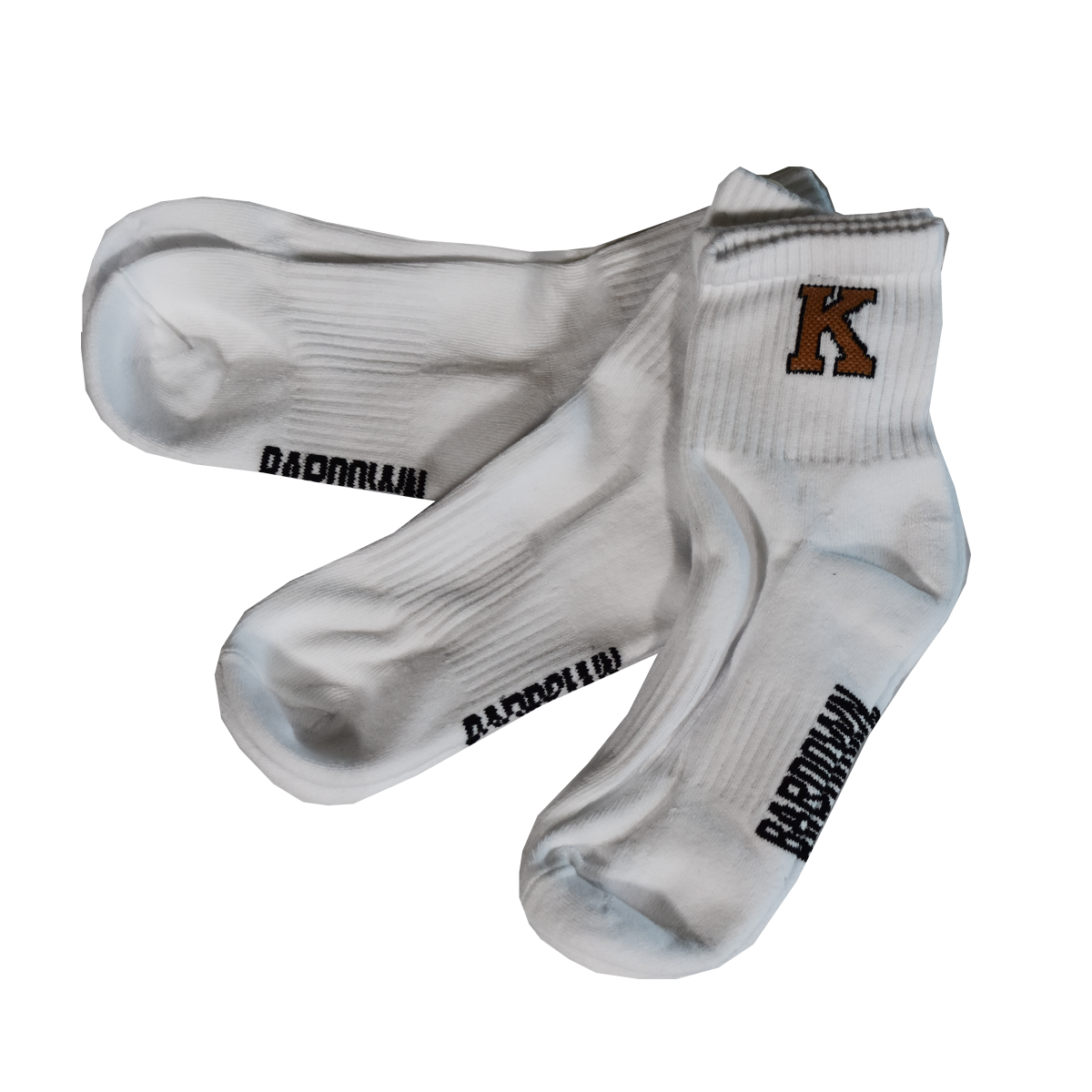 White Bardown 3 Pack Ankle Socks