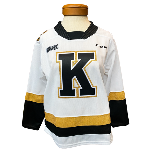 Youth - Blank Black and White Kingston Frontenacs Jersey