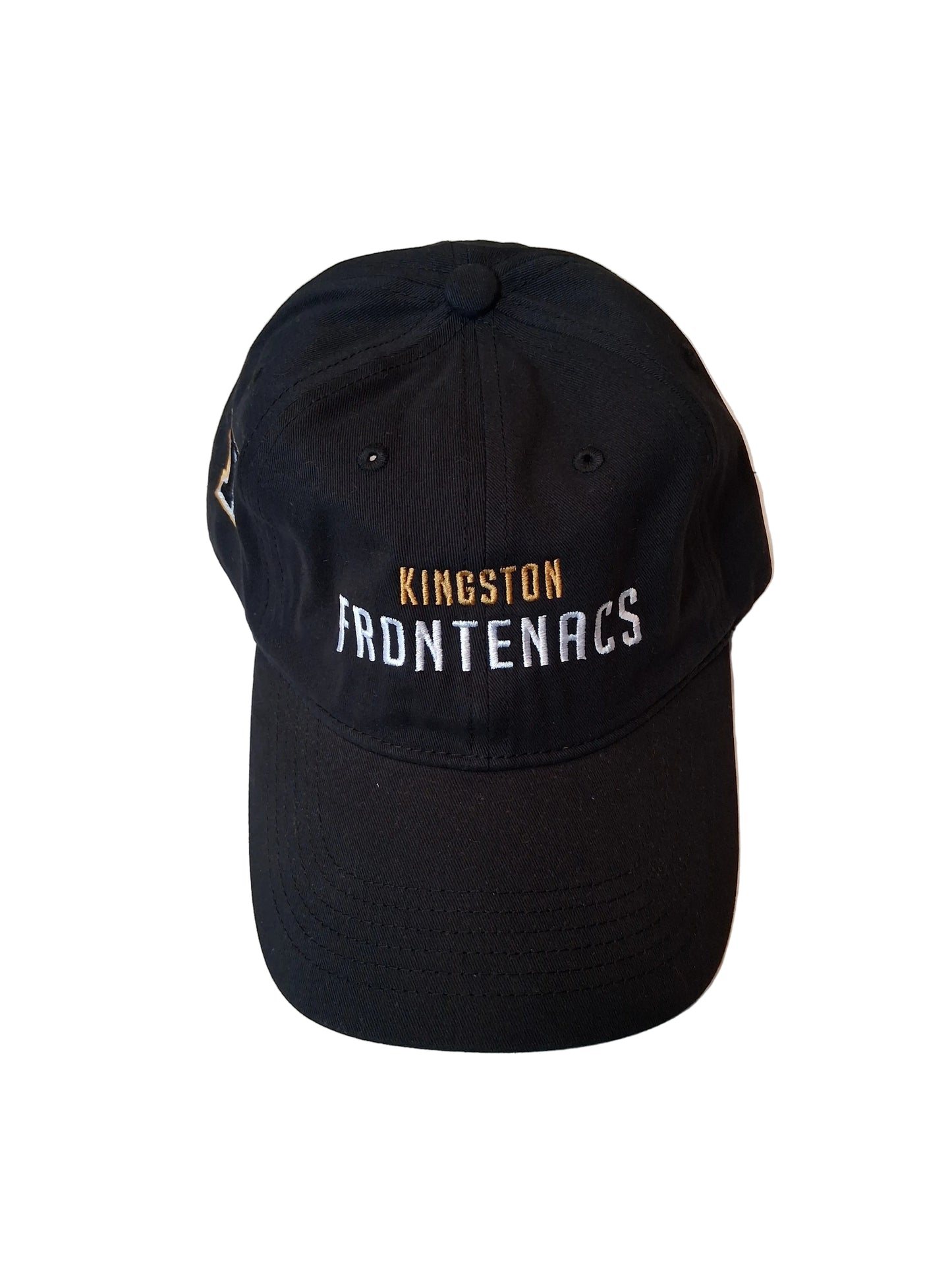 Adult- Gold and white writing with K on the right side