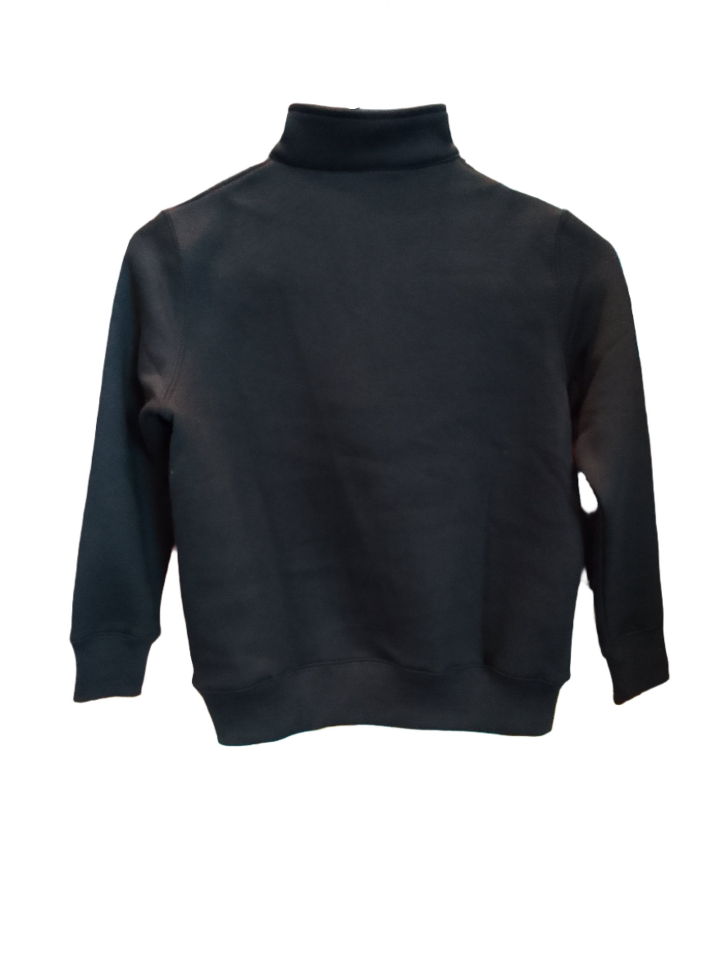 Youth- 1/4 Zip Black with Gold K Bardown Sweater