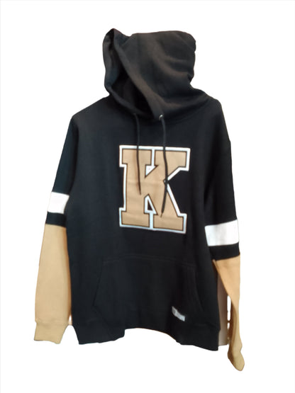 Adult- Black, Gold and White Bardown Hoodie