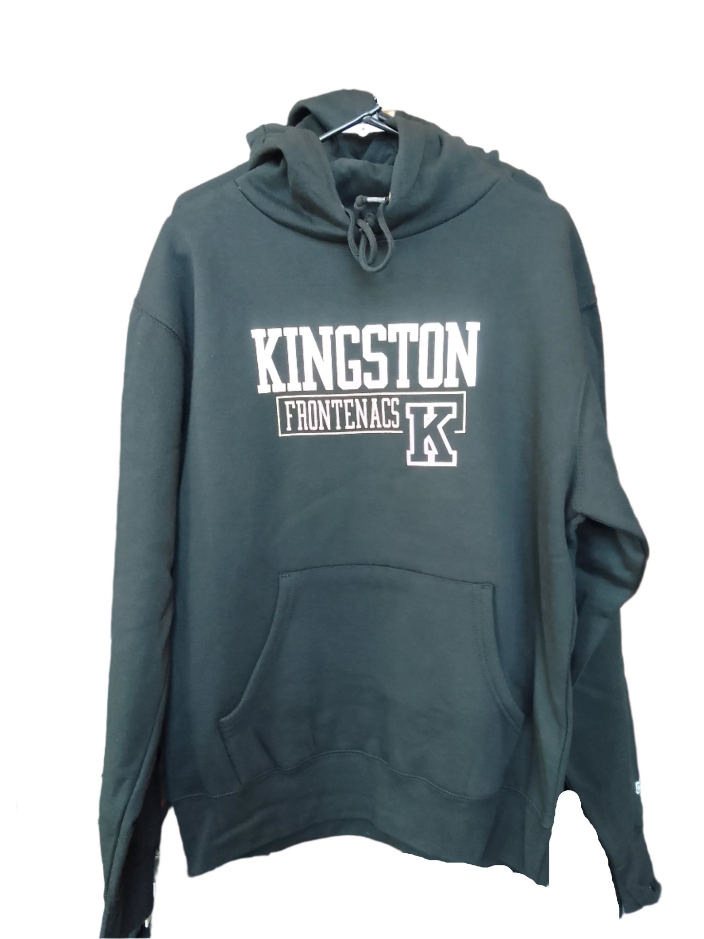 Adult- White writing Kingston Frontenacs Hoodie