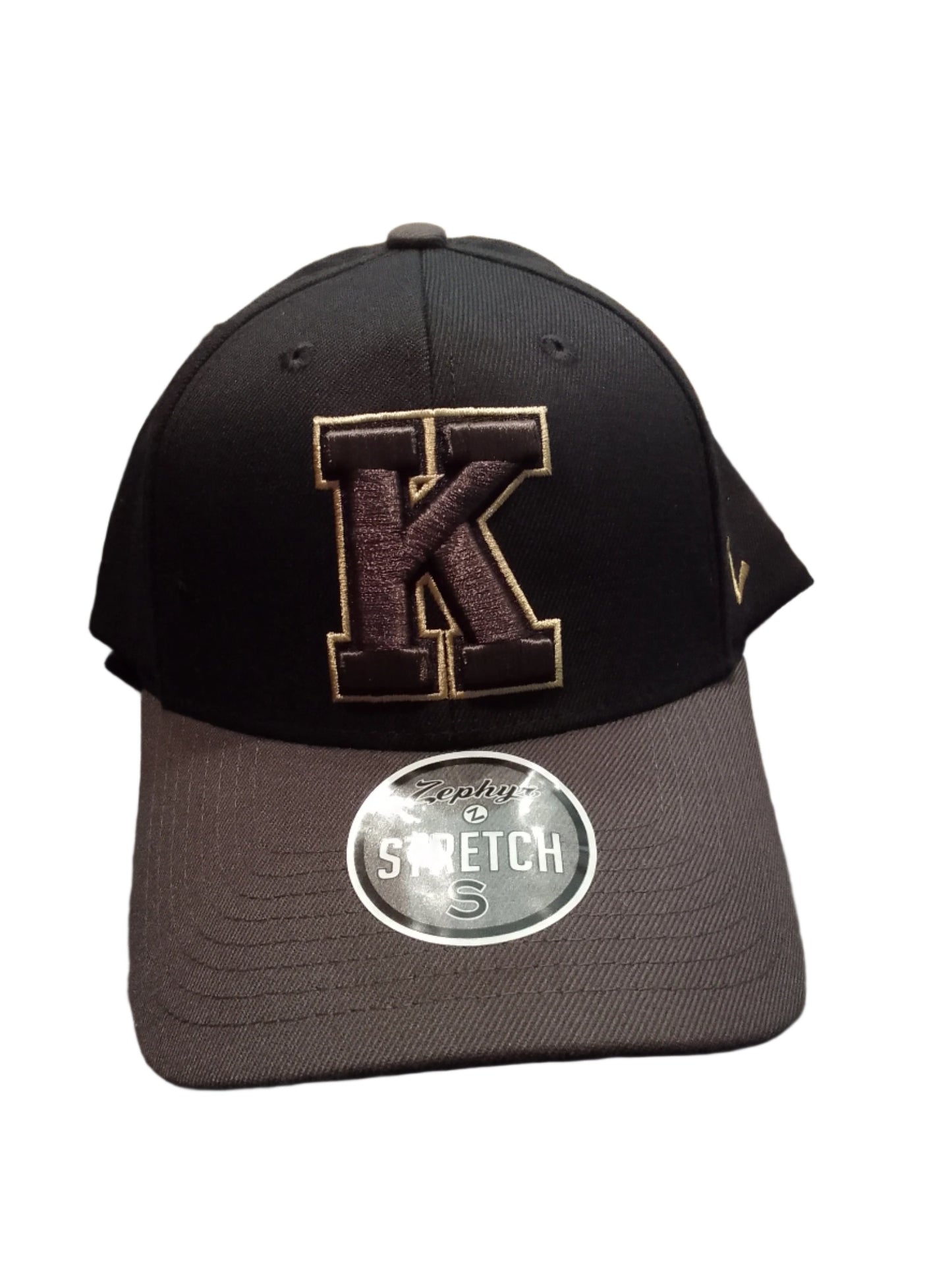 Black Hat with Gold outline K