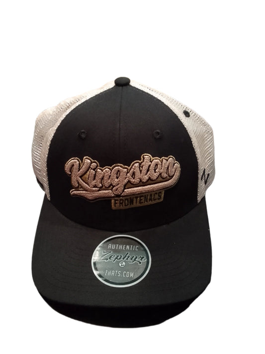 Black and Gold Mesh Hat