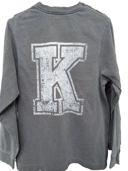 Adult- Black Long Sleeve with K on the back