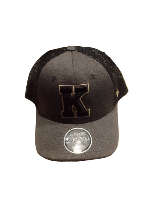 Adult- Black and Grey with Big K