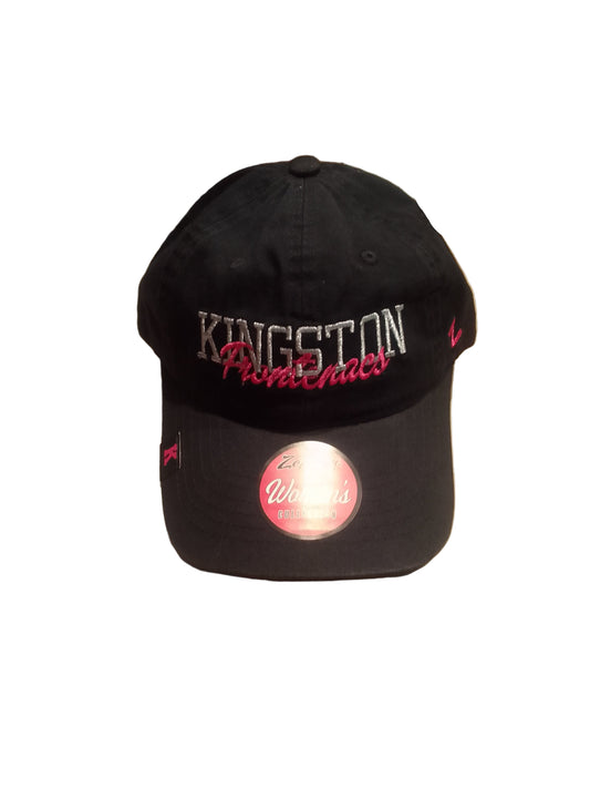 Adult- Women's Black, Pink and Silver Hat