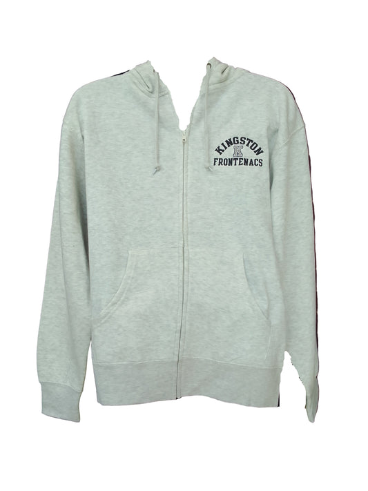 Adult- Oatmeal Kingston Frontenacs Full Zip Hoodie