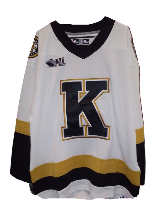 Adult- Gold and White Kingston Frontenacs Jersey