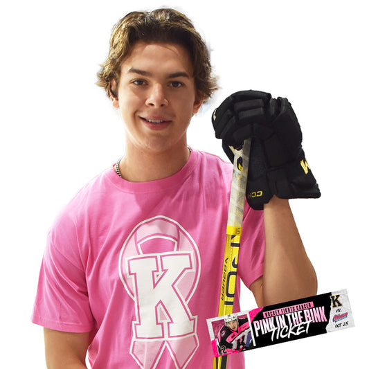 Adult- Pink in the Rink: T-Shirt + Ticket Combo Package