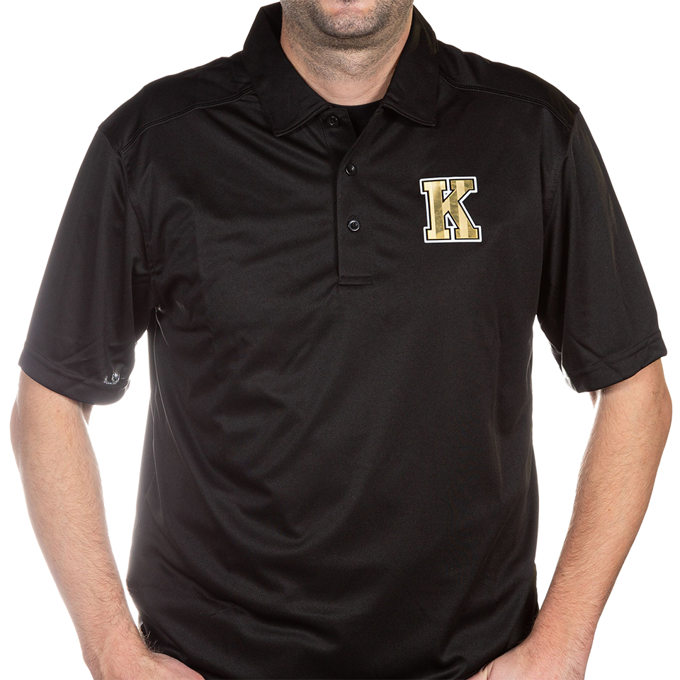 Black Polo with Gold K